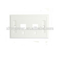 4 rj45 cat5e cat6e Steckdose Wand Gesicht Platte, 4xRJ45 ungeschirmt Cat5e abgewinkelt Faceplate